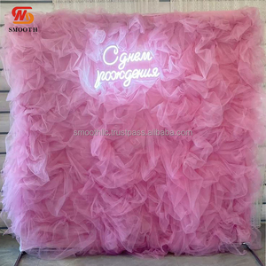 Telón de Fondo Blanco Liso para Bodas y Fiestas, Sin Arrugas, 15 Pies de Largo, Cortinas de Poliéster para Fondo de Boda - Product Image 6