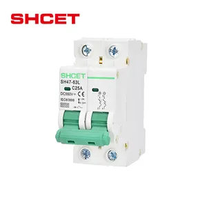 Üst dc mcb devre kesici 1P 2P 3P 4P mini minyatür 250v 500vdc 600v 1000v 1200v 1500v 16a 25amp 63a güneş PV sistemi için 6ka