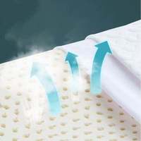 Oreiller de lit ergonomique moderne personnalisé avec soutien cervical en latex naturel vert de Thaïlande pour un sommeil sain dans les chambres à coucher de style moderne
