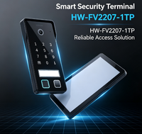 Système de sonnette vidéo intelligente Hiwink 2K avec résolution 2 fils, écran 7 pouces, Wi-Fi 5G, compatible Alexa et Google Home, pour plusieurs appartements