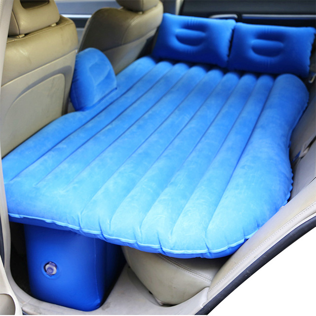 Flocking Car Air Bed Car Air Mattress Car Inflatable Bed for Travel
