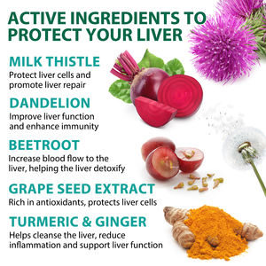 Acentiallabs Levergezondheid Supplementen Natuurlijke Melkdistel Leverreiniging En Detox Capsules Om Het Immuunsysteem Te Stimuleren - Product Image 2
