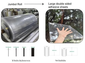 Rollo de Cinta Adhesiva de Alta Adhesión, Almohadilla de Hoja de Gel <span class=keywords><strong>Nano</strong></span>, Pegamento de Poliuretano, Hoja Adhesiva de Silicona, Cinta Transparente de Doble Cara - Product Image 2