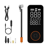 Nouvelle pompe à air numérique électrique 12V filaire et sans fil pour pneus de vélo/voiture, gonfleur de pneus de voiture portable avec lumière LED