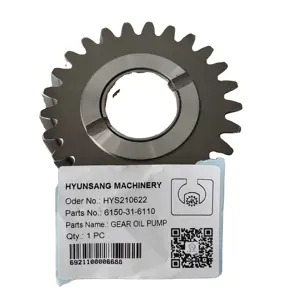 Hyunsang Excavator Parts Gear Oil Pump 6150-31-6110 6130-31-2410 6137-31-2410 6138-31-2410 For E180 E450 E110B E330C