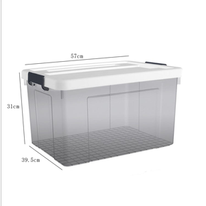 Novedades 2021 Top selling Transparent Stackable Clothes Storage Bins Large Capacity Plastic Toys Organizer With Wheels