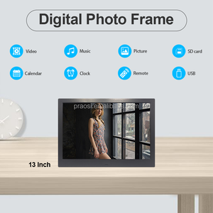 إطار صور رقمي رخيص من البلاستيك ABS مع مستشعر حركة وتشغيل فيديو متكرر، مقاس 13 و13.3 بوصة - Product Image 5