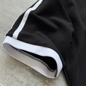 Chemise boutonnée à col en coton lourd personnalisée, t-shirt imprimé de créateur, t-shirt ample à épaules tombantes, streetwear, t-shirts surdimensionnés - Product Image 4