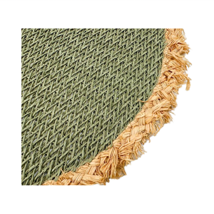 Bohemian macrame thân thiện với môi giấy dệt Tabletop thảm & miếng đệm tự nhiên Raffia biên giới bàn ăn trang trí placemats - Product Image 6