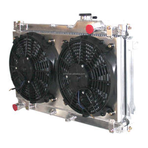 Para Mazda <span class=keywords><strong>Mia</strong></span> 1.6L I4 1989-1997 Radiador <span class=keywords><strong>de</strong></span> aluminio completo con cubierta <span class=keywords><strong>de</strong></span> ventilador - Product Image 3