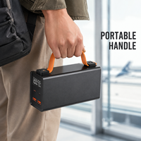 Batterie externe 30000-60000mAh 100W avec charge rapide PD QC, grande capacité, chargeur portable pour ordinateur portable avec lumière LED et poignée de transport