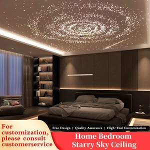 Trần trời đầy sao với đèn sợi quang led phòng nghe nhìn cho quán bar nhà hàng bộ phận bán hàng quán cắt tóc Câu lạc bộ biệt thự - Product Image 5