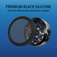 Cache-phare de moto JPAD J5A/J7A, abat-jour de lampe auxiliaire 5/7 LED, PMMA noir/gris de haute qualité pour rénovation/amélioration