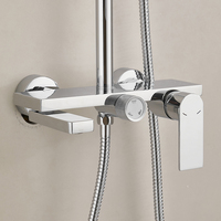 Nouveau Robinet de Douche Haute Qualité avec Système de Douche Mural en Laiton, Ensemble de Douche pour Salle de Bain