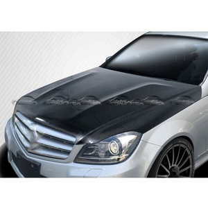 ฝาครอบเครื่องยนต์คาร์บอนไฟเบอร์สำหรับ Mercedes Benz C Class W204 C200 C300 C63 ชุดแต่ง - Product Image 2