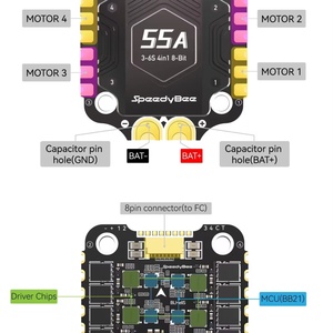 SpeedyBee F405 Mini FC BLS 35A V2 4-in-1 ESC Plastic RC Airplane & <b>Drone</b> Parts for 14 Years & up - Product Image 4