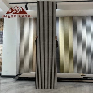 Panneau mural décoratif insonorisant <span class=keywords><strong>de</strong></span> panneau acoustique résistant au feu Wayon pour le hall <span class=keywords><strong>de</strong></span> l'hôtel - Product Image 1