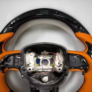 Volant de voiture personnalisé en cuir et fibre de carbone avec LED, compatible avec Dodge Challenger JEEP SRT8 - Product Image 4