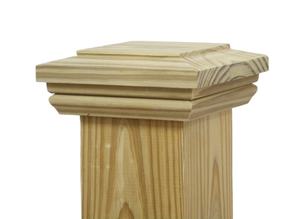 עץ newel פוסט כובע ארז פוסט ארז כובע עבור 5.5 אינץ פוסט הגדר טופר עמיד פרוסים - Product Image 3