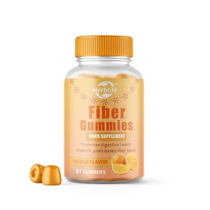 Gomitas de Fibra de Marca Privada ODM, Superventas - Salud Intestinal y Suplemento de Fibra Soluble Digestiva - Sabor Naranja, Acelera el Metabolismo - Product Image 1