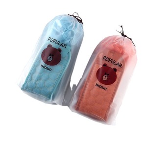 Juego de toallas de baño, juego de baño de tres piezas, juego combinado de esponja exfoliante y quitamanchas, estropajo para espalda, largo - Product Image 3