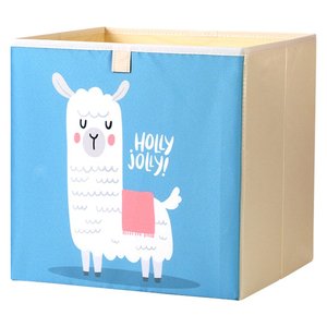 접이식 린넨 직사각형 디지털 프린트 다용도 장난감 및 잡화 정리함 가정용 수납 큐브 박스 - Product Image 3