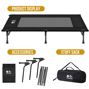 Cama para perro de camping impermeable elevada grande para exteriores de aluminio - Product Image 3