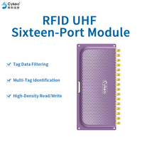 Módulo Lector RFID UHF de 16 Puertos, Largo Alcance de 10 m, Frecuencia de 860-960 MHz para Control de Inventario y Logística, Compatible con ISO 18000-6C, Soporte OEM