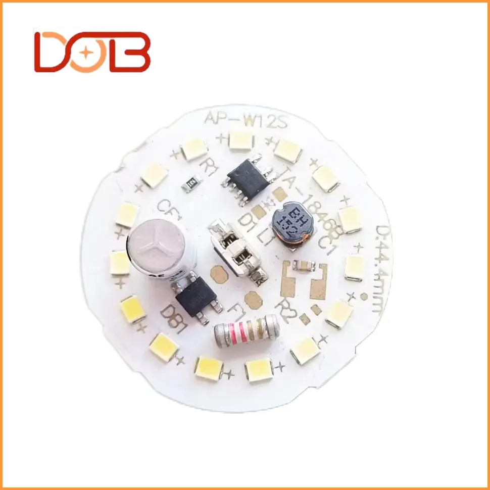 12w 다중 와트 핫 세일 빛 원형 보드 Dob 신제품 원료 Smd 공장 제작 Ac 220V Dob Pcb 원형 보드