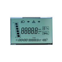 Layar LCD Segmen Monokrom Kustom TN HTN FSTN Positif Digital Speedometer Meter