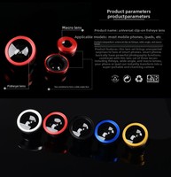 Factory Wholesale 3-in-1 Fisheye Wide-Angle Macro Phone Lens Magnifier 180 Fisheye and Macro Selfie Kit