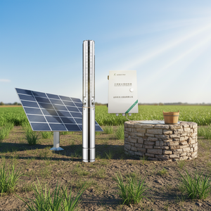 Pompe à eau solaire haute pression 300V en acier inoxydable, submersible pour puits profond, irrigation agricole - Product Image 1