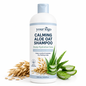 Shampooing à l'avoine et à l'aloe vera, best-seller, soulage la perte de cheveux, réduit les problèmes du cuir chevelu, apaise, hydrate, console les cheveux secs, écailleux et sensibles - Product Image 1