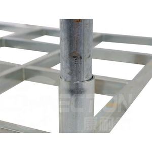 Marco de apilamiento galvanizado en caliente, soporte de cuatro postes, estante de paleta de apilamiento duradero - Product Image 4