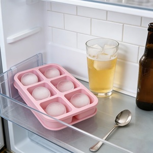 Moule à glaçons en silicone de grande taille personnalisé de haute qualité, bac à glaçons en silicone avec couvercle amovible - Product Image 5