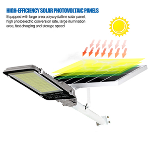 Lampione Solare LED 200W 300W 500W con Chip LED, Illuminazione Stradale Esterna a Energia Solare - Product Image 4