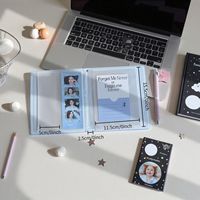 Album de collection de cartes K-pop coloré et mignon à 4 pages, grand album de rangement pour cartes, album de collection de cartes instantanées 4 carrés