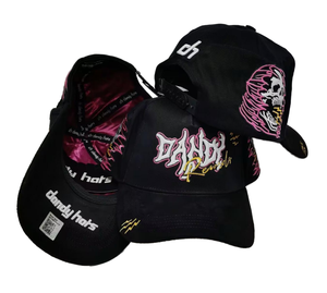 Gorra de Béisbol de 5 Paneles Sad Boys de Alta Calidad, con Corona Curva, Bordado Original, Estilo Urbano, Negra, Transpirable - Product Image 1