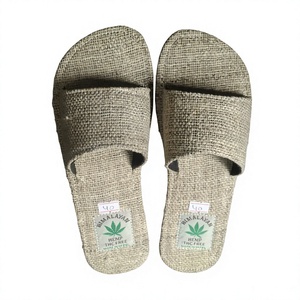 Pantuflas de Cáñamo Hechas a Mano con Logotipo Personalizado, Pantuflas de Interior Trenzadas Ecológicas para Spa, Yoga y Uso Doméstico en Verano - Product Image 5