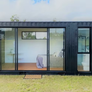 Conteneur maritime en acier 20HQ 40 pieds, appartement/hôtel <span class=keywords><strong>studio</strong></span> avec 1 toilette, panneau sandwich respirant, design postmoderne - Product Image 2