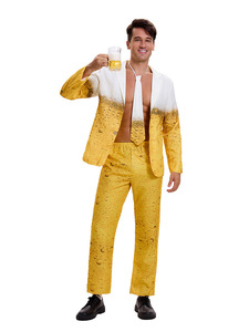 Ensemble <span class=keywords><strong>de</strong></span> costume dégradé sur le thème <span class=keywords><strong>de</strong></span> <span class=keywords><strong>la</strong></span> bière - Costume amusant sur le thème <span class=keywords><strong>de</strong></span> <span class=keywords><strong>la</strong></span> bière avec cravate - <span class=keywords><strong>Tenue</strong></span> <span class=keywords><strong>de</strong></span> fête amusante pour fêtes/spectacles - Product Image 6