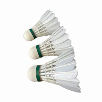 ST NO 10 Volants de badminton en plumes de canard - Volants d'entraînement sportifs professionnels - Fabrication soignée, vol stable - Idéal pour la pratique