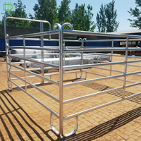 Paneles de Corral para Caballos al por Mayor, Cercas de Tubo de Acero Galvanizado para Ganado, Paneles para Corrales de Granja y Cercas para Campos de Cultivo