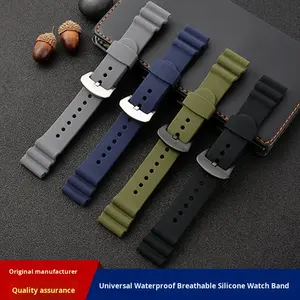 Upro Quick Release roestvrijstalen gesp siliconen horlogeband 22 mm waterdicht universeel sportduiken zakelijk casual smartwatch - Product Image 6