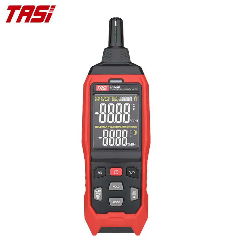 OEM ODM TASI TA622B Digital Temperature Humidity Meter With USB Connection Portable Hygrometer Thermometer