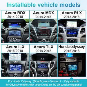 Boîtier de décodage audio pour voiture HFmidia Wireless CarPlay Android Auto pour ACURA double écran RDX ILX TL MDX Honda Odyssey 2013-2018 - Product Image 2
