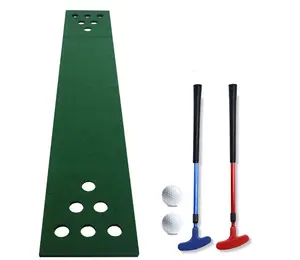 Wholesale Custom Portable 12 Holes Golf Putting Green Game Mat Set Indoor