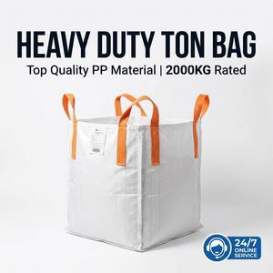 Sac de chantier robuste de 1000 kg à 1500 kg, sac en toile FIBC pour le transport de sable, gravier et débris - Product Image 1