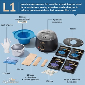Kit de Cera Depilatoria Natural Lifestance para Uso Doméstico, Indoloro, para Depilación Brasileña, Bikini e Íntima, con Perlas de Cera - Product Image 3