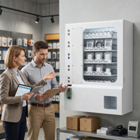 Distributeur automatique mural compact à LED, modèle mini, en promotion